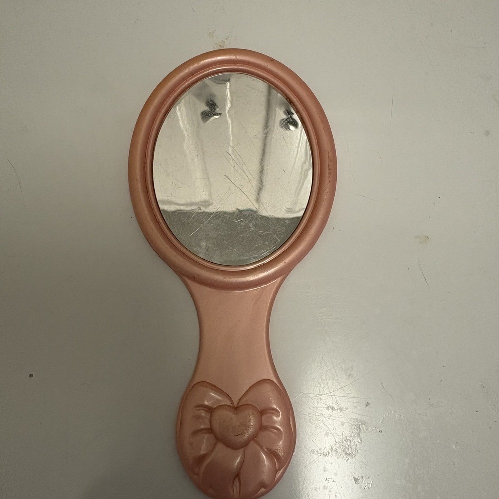 Fisher Price Pretty Purse Vanity Makeup Dress Purple Hand Mirror Looking Glass